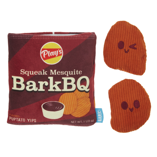 BarkBQ Chips Plush Multi-Part + Enrichment Dog Toy