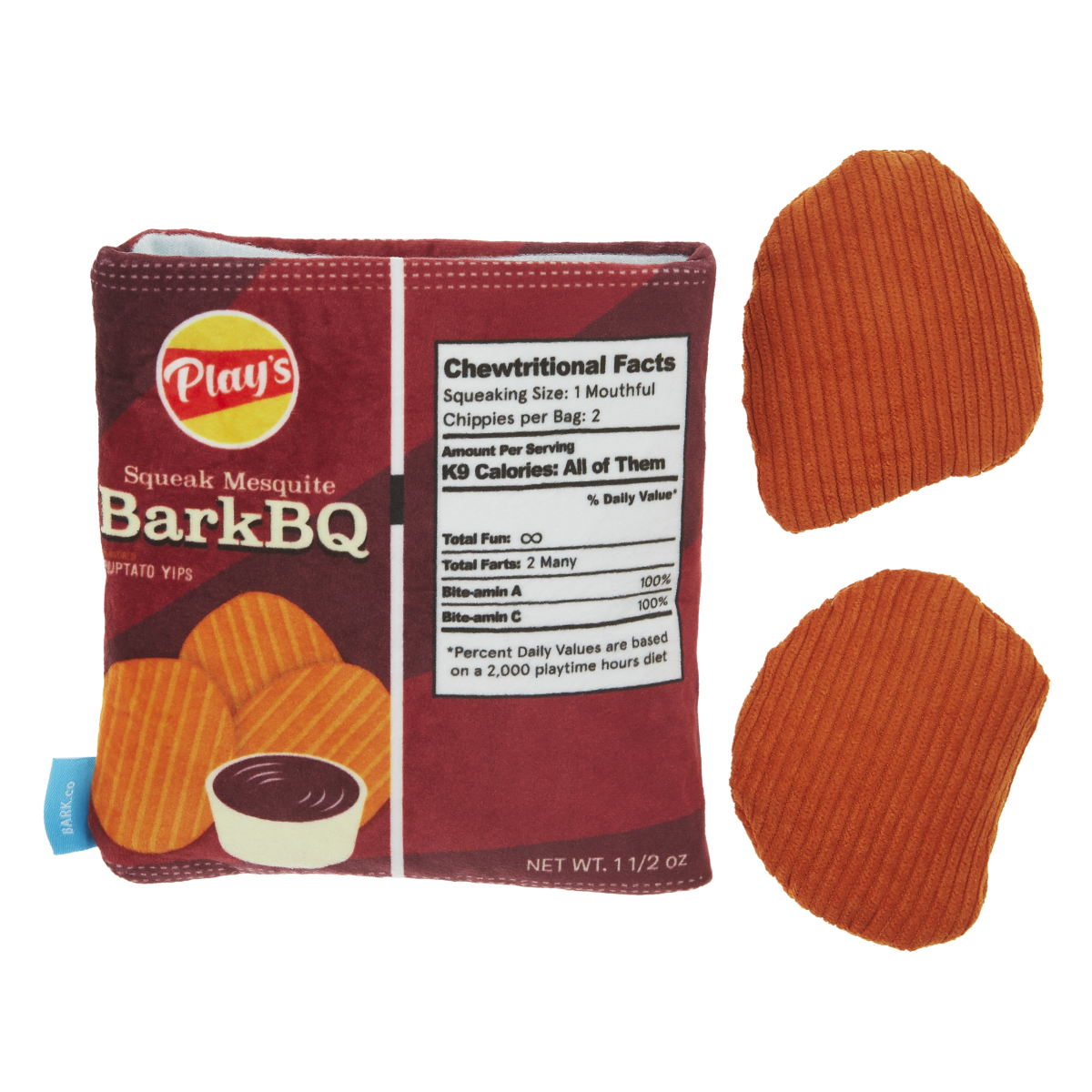 BarkBQ Chips Plush Multi-Part + Enrichment Dog Toy